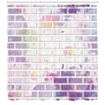 thumbnail image 3 of Ambesonne Violet Shower Curtain, Vector Graffiti Brick, 69"Wx70"L, Violet and Lavender, 3 of 3