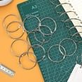 thumbnail image 7 of Loose Leaf Binder Rings 1-Inch（100 Pack） Office Book Rings, Nickel Plated Steel Binder Rings, Key Rings, Metal Book Rings, for School，Sliver, 7 of 7