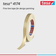 tesa PVC Fineline Masking Tape: 1/4 in. x 72 yds. (Olive)