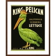 thumbnail image 2 of Art.com King Pelican Brand Lettuce Giclee Print, Brown Frame Wall Art, 23" x 29", 2 of 5