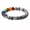 #5 Gray Iasper 1 Pack, variant on 1Pcs Hamsa Hand Fatima 7-Chakra Lava Agate Beads Bracelet Reiki Energy Yoga
