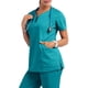 thumbnail image 5 of Ropa de trabajo de enfermería elástica de secado rápido, para dentista oral, quirófano, cepillo de mano, manga corta, ropa fina para lavar a mano, 5 of 5