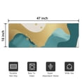 thumbnail image 5 of Gold Teal Blue Marble Door Rugs,Washable Non Slip Door Mats Indoor,Decorative Door Mats,Entry Mat Indoor for Entrance,Bedroom,Kitchen,Bathroom,16"x47", 5 of 6