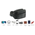 thumbnail image 6 of Bullz Leather Large Waist Bag Multi Pocket Fanny Pack with Adjustable Waist Strap, 6 of 7