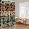 thumbnail image 4 of Dog Claws Painting Shower Curtain, Vintage Green Wood Striped Farm Animal Country Waterproof Shower Curtain Set with 12 Hooks Lightweight Bath Curtains Fabric Bathroom Decor 48x72 Inches, 4 of 9