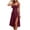 Wine, variant on Bxsruta Womens Sundress Polka Dot Midi Dress Slit Summer Casual Dresses