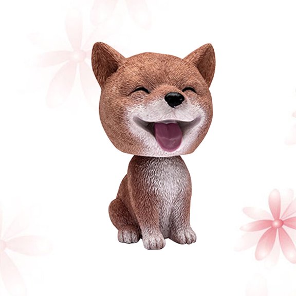 Luxshiny Multi Color Car Decoration Vehicle Mounted Ornament Artistic Dog Figurine for Home