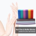 thumbnail image 4 of Nail Files & Buffer Manicure Tools Kit Rectangular Nail Art Care Buffer Block Tools Double-sided Nail Files & 4-Sided Nail Buffer, 4 of 9