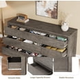 thumbnail image 4 of HELLONE Modern 9-Drawer Wide Wooden Dresser, Gray, 4 of 6