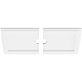 thumbnail image 2 of 32"W x 16"H x 3"ID x 11"C x 1"P Rectangle Architectural Grade PVC Contemporary Ceiling Medallion, Two Piece, 2 of 11