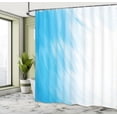 thumbnail image 5 of Ambesonne Modern Shower Curtain, Waves Cloudy Sky, 69"Wx84"L, Blue White, 5 of 5