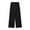 Black, variant on Diufon Womens Cotton Wide Leg Pants Elastic High Waist Drawstring Pants Solid Color Lounge Pants