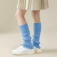 thumbnail image 4 of KyCheLot Leg Warmers for Girls Classic Solid Color Slouchy Stretchy Knit Long Socks for Party Sports 5-16 Years, 4 of 7