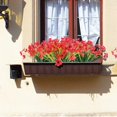 thumbnail image 3 of 12 Bundles Artificial Flowers Outdoor UV Resistant Fake Flowers No Fade Faux Plants Garden Porch Window Box Decorating, 3 of 9