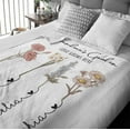 thumbnail image 4 of First Mom Now Grandma Birth Flowers Blanket, Personalized, Mom Grandma Blanket Gift for Mom Gift for Grandma, Mom Blanket, Grandma Blanket A Blankets, 4 of 5