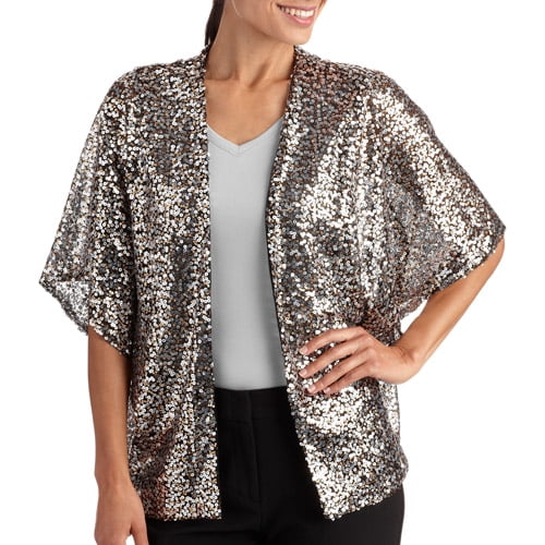 Betsey Johnson Two Tone Sequin Cover Up - Walmart.com