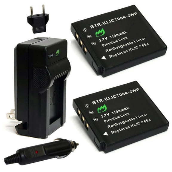 Replacement for Lectrosonics IFBR1B Receiver Battery (2-Pack, 1100mAh) and Charger