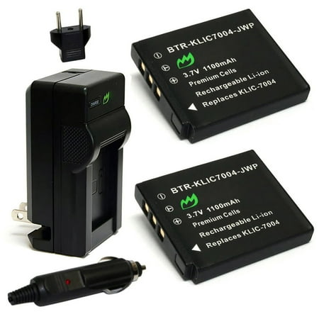 Replacement for Lectrosonics IFBR1B Receiver Battery (2-Pack 1100mAh) and Charger