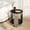 Black and Silver, variant on Sumdeal 19.7 x 19.7 x 21.26 in Round 2-Tier End Table, Tempered Glass and Stainless Steel Accent Side Table, Black and Silver