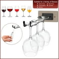 thumbnail image 7 of Sorbus Wall Mounted Wine Glass Stemware Rack Set - Wire & Wood Wine Rack Wall Mounted for Wine Glasses, Champagne Glasses, and Drinkware - Complete Your Home Bar & Kitchen Storage, 7 of 7