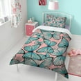 thumbnail image 4 of Flower and Butterfly Duvet Cover and Pillowcase Set for Single Bedding, Bedroom Accessories for Kids Teens, 4 of 5