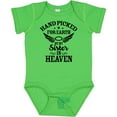 thumbnail image 3 of Inktastic Handpicked for Earth by My Sister in Heaven with Angel Wings Boys or Girls Baby Bodysuit, 3 of 5