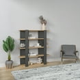 thumbnail image 2 of Ada Home Decor Beecroft 4 Tier Bookcase, Anthracite/Oak, 2 of 7