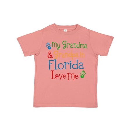 

Inktastic Florida Grandma Grandpa Loves Me Gift Toddler Boy or Toddler Girl T-Shirt