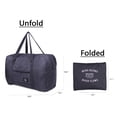 thumbnail image 2 of Bolsa de lona plegable Oucaili para mujeres y hombres, bolsas de viaje para el fin de semana, bolsa de equipaje impermeable para deportes, gimnasio, vacaciones, 2 of 6