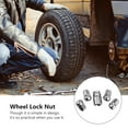 thumbnail image 2 of NICERIO 4Pcs Anti Theft Wheel Lock Nut for Car Suitable for Steel and Alloy Wheels, 2 of 6