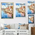 thumbnail image 4 of Designart "Sunlit Harbor In Italy" Italy Canvas Wall Art, 4 of 7
