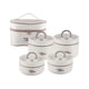 thumbnail image 5 of Juego de fiambreras aisladas de 4 piezas, caja Bento, apilable, redonda, para almacenamiento de alimentos fríos o calientes con bolsa, contenedor de a Beige, 5 of 8