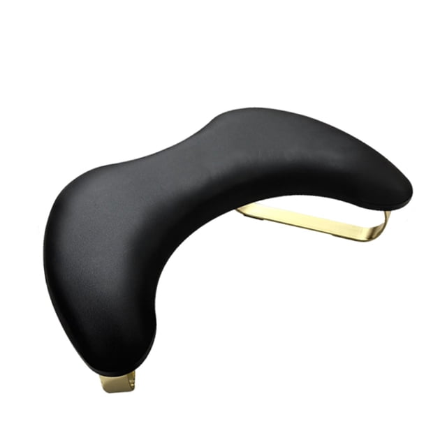 Reposabrazos para uñas, almohada para manicura, soporte profesional para reposamanos con patas de metal en forma de U, cojín para manicura de uñas Negro
