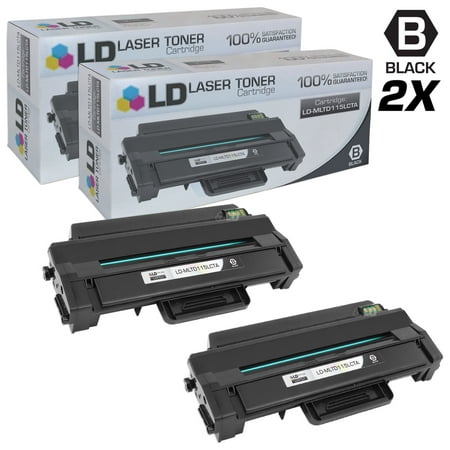 LD Compatible Replacement for Samsung MLT-D115L Black Toner Cartridge 2-Pack for SL-M2820DW, SL-M2830DW, SL-M2870FW, M2670, M2820, M2830 DW, M2880FW, SL-M2620