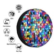 thumbnail image 4 of Kdxio Spare Tire Cover for RV Trailer, Waterproof Wheel Cover,Camper Spare Tire Cover Fit for Rv SUV Truck Travel Trailer 17 inch-Colorful Tie Dye Stained Glass 2, 4 of 8