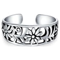 thumbnail image 1 of Bague d'Orteil Midi en Filigrane Sculptée avec Tourbillon pour Femmes.925 Argent Sterling Réglable, 1 of 5