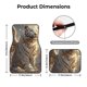 thumbnail image 5 of Balery Golden White Tiger Juego de 4 Alfombrillas para Auto, Revestimientos de Caucho Resistente, Diseño Antideslizante, 5 of 7