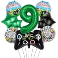 thumbnail image 1 of Set de globos para videojuegos, decoración de fiesta de cumpleaños para niños de 9 años, 1 of 3