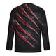 thumbnail image 4 of Blusas y camisas de manga larga con cuello redondo para hombre, estilo casual, cuello redondo, manga larga, camiseta estampada de Halloween, blusas, blusas de poliéster para hombre., 4 of 5