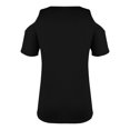 thumbnail image 5 of Camisas sexy de verano para mujer Cuello en V Hombro frío Manga corta Tops Blusa regular Fridja ghk4992, 5 of 5