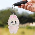 thumbnail image 3 of Labuubu Peluches Llavero, The Monsters Macarrón Blind Box Peluche Keychain, Lindo Action Figuras Juguete, Regalos para Niñas y Niños,Rosa, 3 of 4