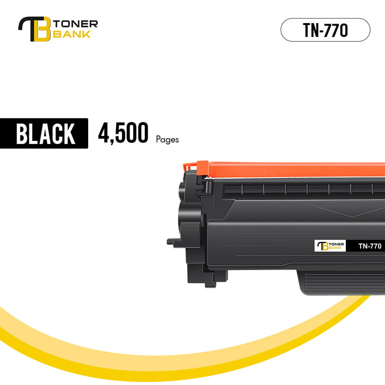 TN770 High-Yield Toner Cartridge Black ×2 Replacement for Brother