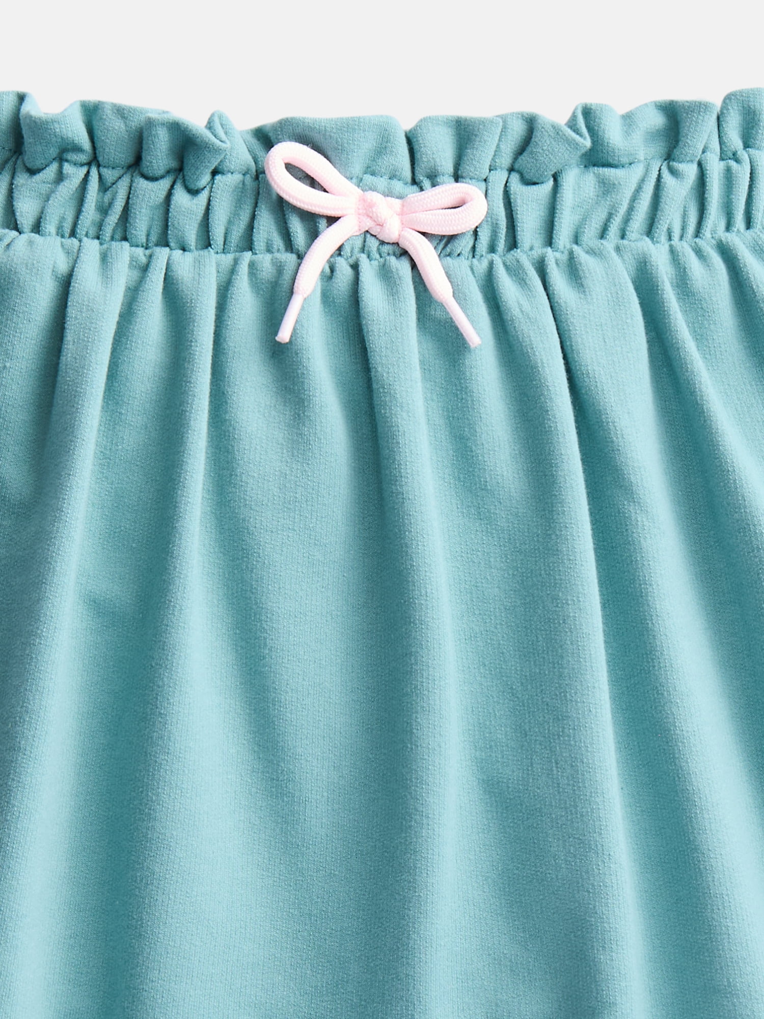 Wonder Nation Little Girls Scooter Skirt with Paperbag Waist, Sizes 4-10