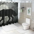 thumbnail image 7 of Orinice Wolf Full Moon Gothic Art Bathroom Decor Set Colorful Luxurious Graphic Polyester Fabric Fashion Shower Curtain with Hooks, Chic Modern Waterproof Shower Curtain for Bathroom 69x72, 7 of 7