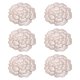 thumbnail image 2 of Juego de 6 manteles individuales de mesa con decoración Bohemia, redondos, con flores, impermeables y lavables. Rosa, 2 of 9