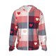 thumbnail image 1 of Fotbe Heart Plaid Chaqueta con Protección Solar UPF 50+ para Hombre y Mujer, Camisa con Capucha y Bolsillos-3X-Large, 1 of 7
