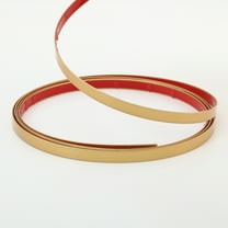 Matte Gold Peel and Stick Wall & Molding Trim, Flexible DIY Strip for Mirror, Floor, Cabinet, Ceiling, Tile Edge (16.4 ft x 0.4 inch)