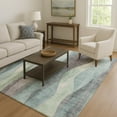 thumbnail image 7 of Addison Rugs Mayfield Premium Machine Washable Transitional Waves Teal Rectangle Rug, 10' x 14', 7 of 7