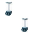 thumbnail image 2 of Justharion Stylish Wall-Mounted Dry Food Storage Dispenser Grains Rice Box Candy Organizer Blue 2 Grid 2Set, 2 of 6