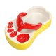 thumbnail image 1 of Lindo plato de papas fritas con forma de pantuflas Plato para mojar con salsa de tomate sabrosa Plato de chanclas de dibujos animados Cerámica RojoBlancoAmarillo, RojoBlancoAmarillo, 1 of 5